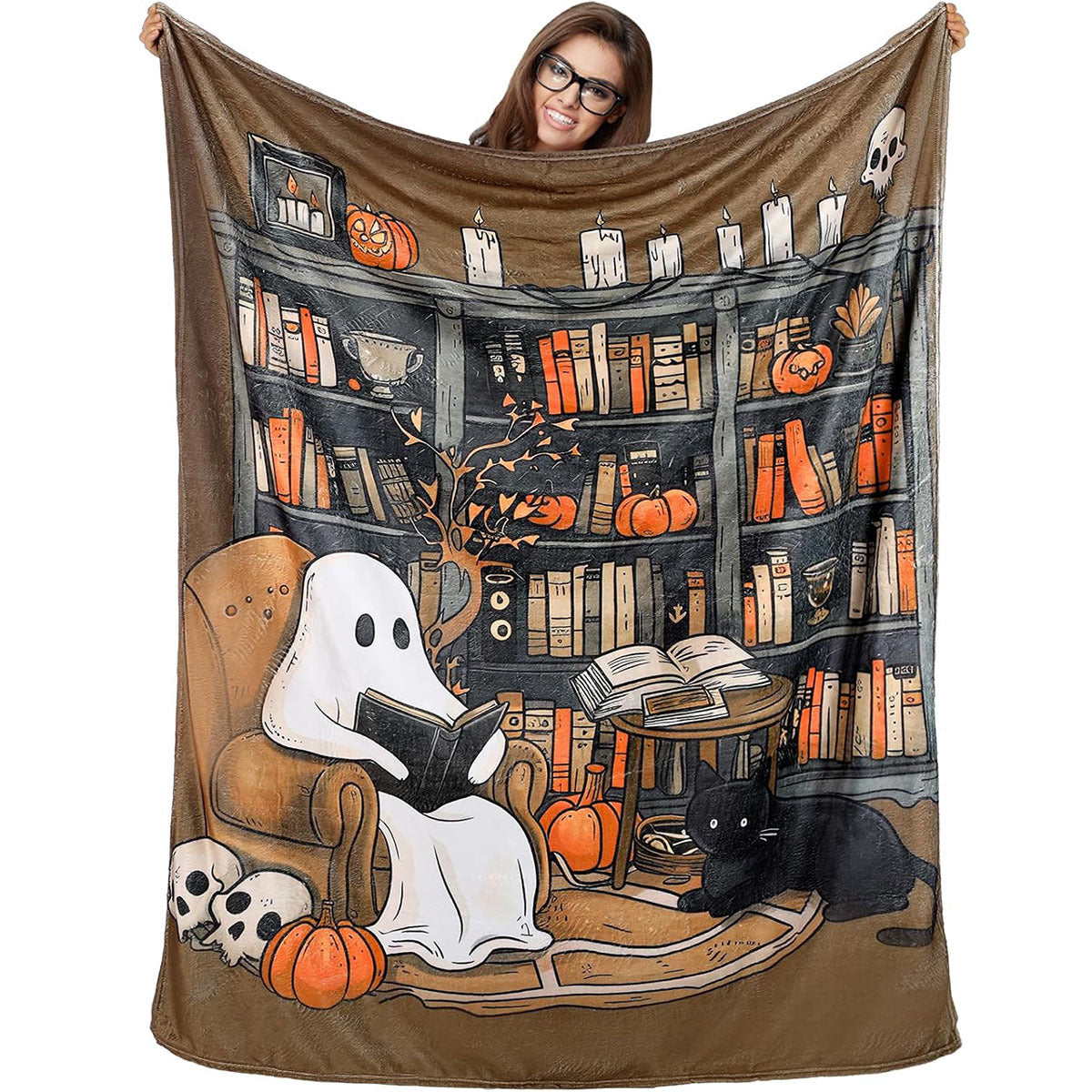 Gemütliche Halloween-Decke