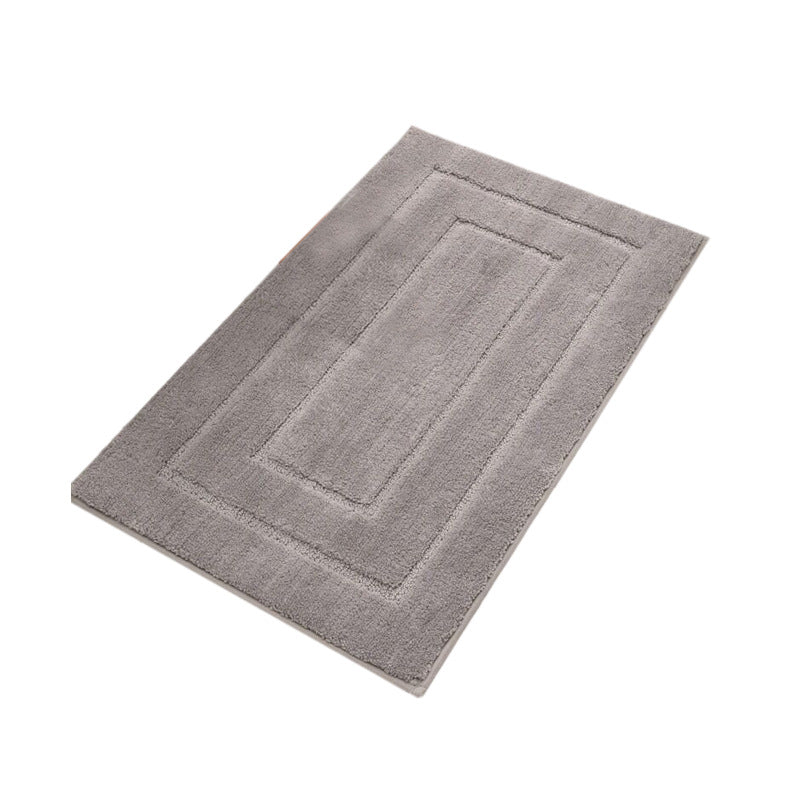 Plush Rectangular Bath Mat Set