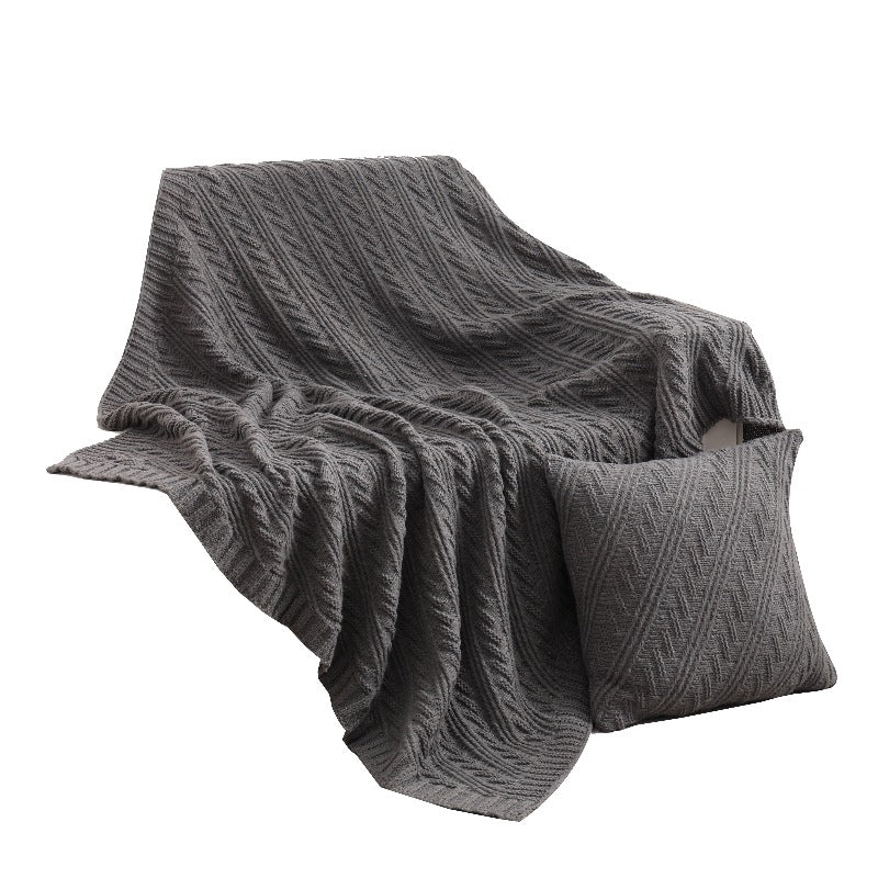 Textured Knit Blanket