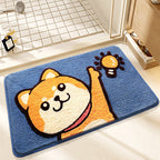 Plush Bunny-Themed Bath Mat