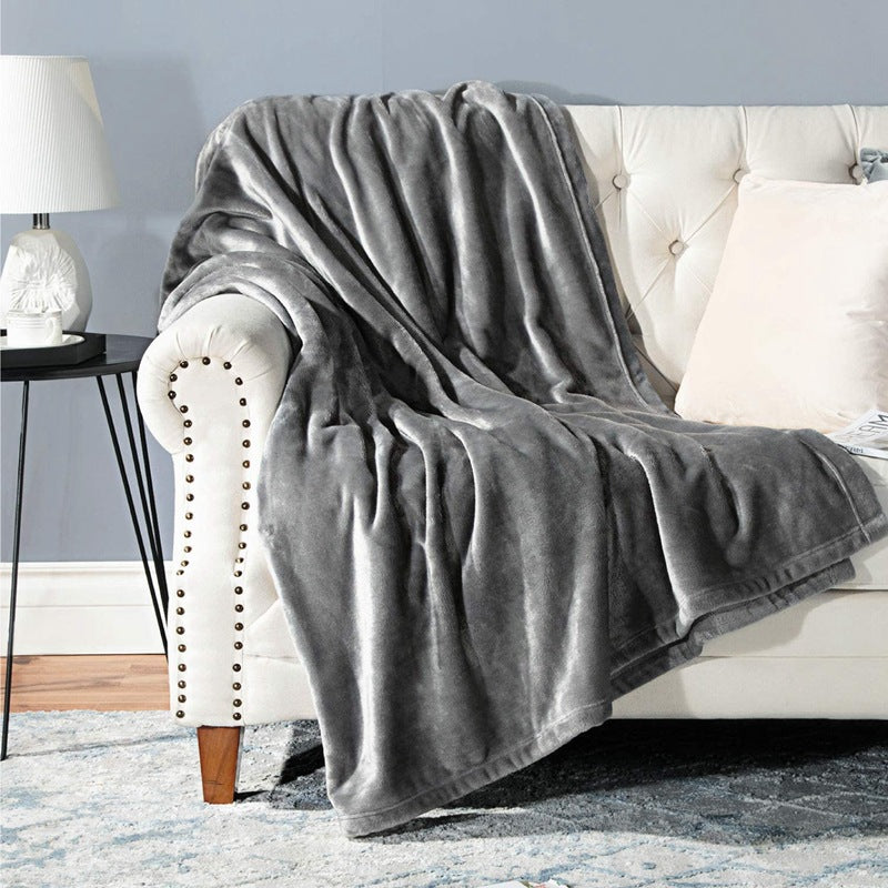 Ladies Cozy Plush Blanket with Reversible Design