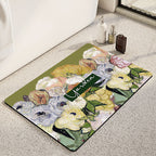 Sunflower-Themed Bath Mat