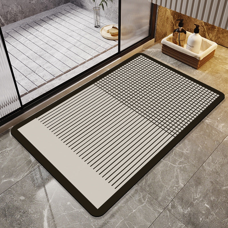 Moderner geometrischer Badteppich