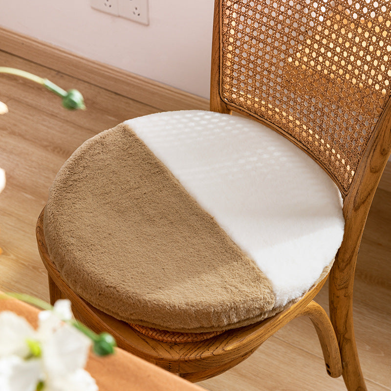 Round High-Pile Microfiber Bath Mat