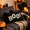 Halloween Sherpa-Kissenbezug mit getuftetem Motiv