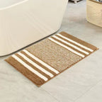 Textured Striped Bath Mat