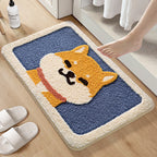 Plush Bunny-Themed Bath Mat