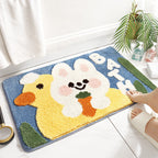 Plush Bunny-Themed Bath Mat