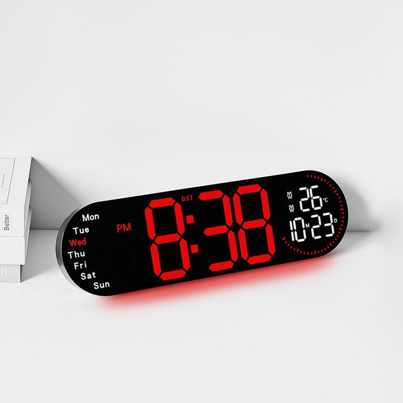Digital multifunction alarm clock with temperature and weather display