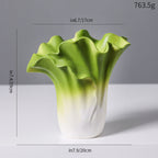 Decorative Sculptural Black Ceramic Vase
