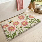 Floral Patterned Bath Mat