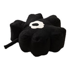 Flower-Shaped Bouclé Floor Pouf