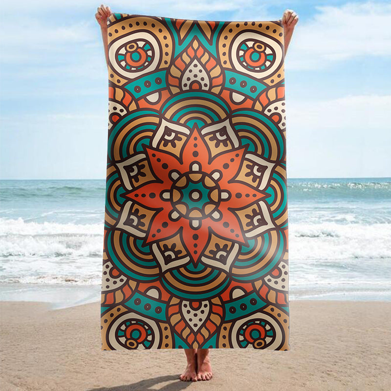 Strandtuch mit Mandala-Design