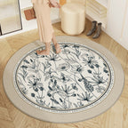 Round Textured Area Rug