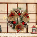Decorative Burlap Christmas Wreath