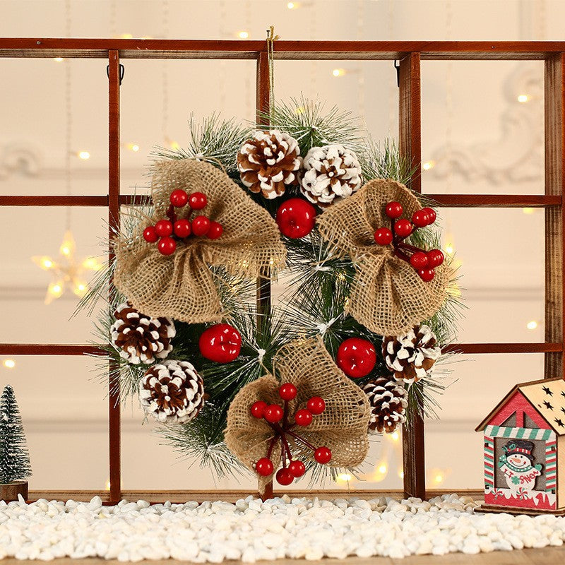 Decorative Burlap Christmas Wreath