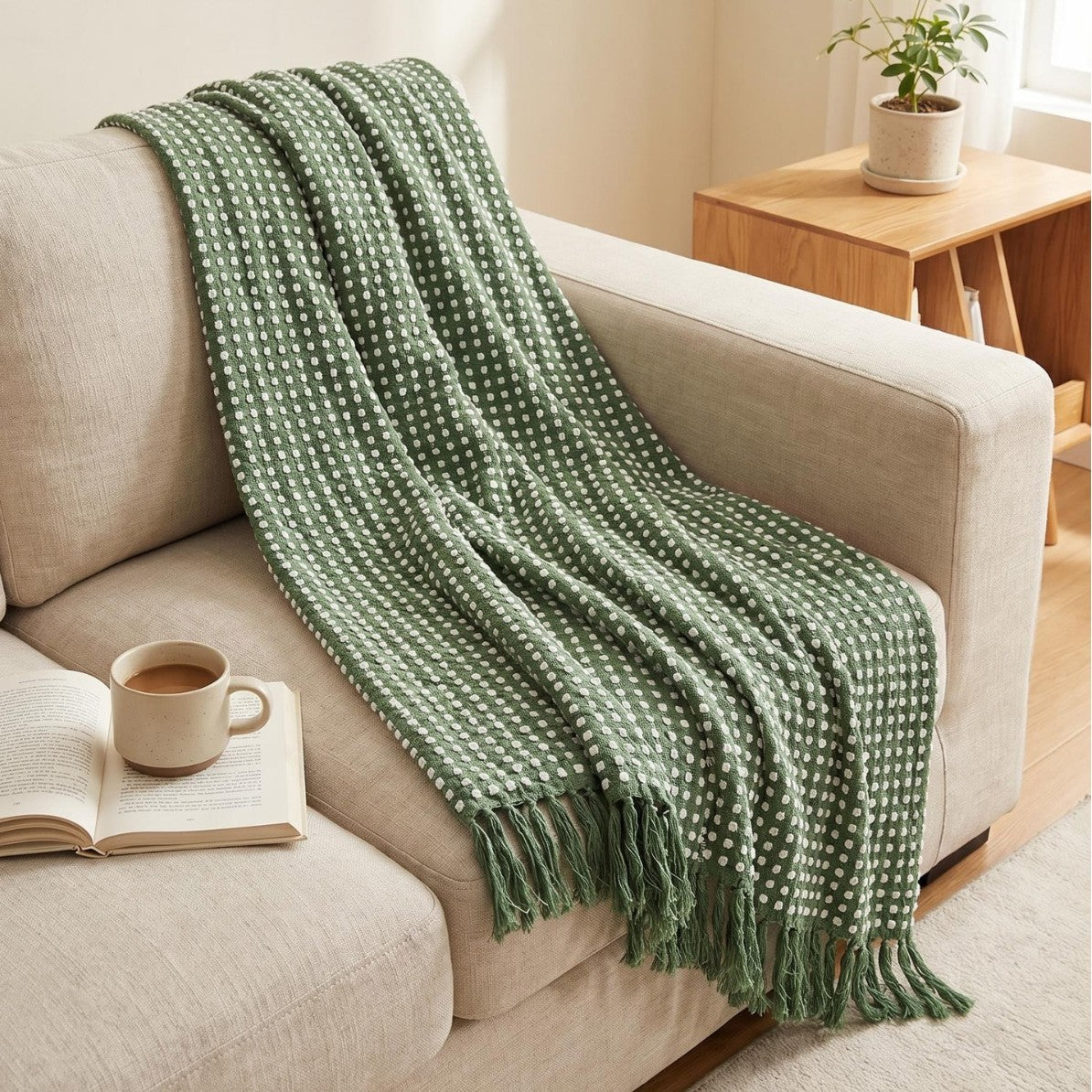 Strukturierte Kuscheldecke