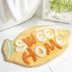 Playful Fruit-Themed Bath Rug