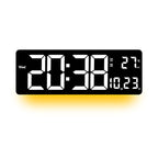 Digital Wall Clock with Multicolored LED Display