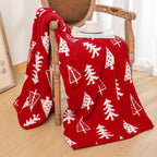 Kuschelige dekorative Strickdecke