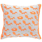 Square Decorative Cushion Cover with Leaf Print