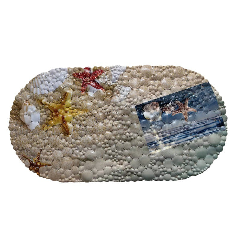Coastal-Themed Memory-Foam-Badematte