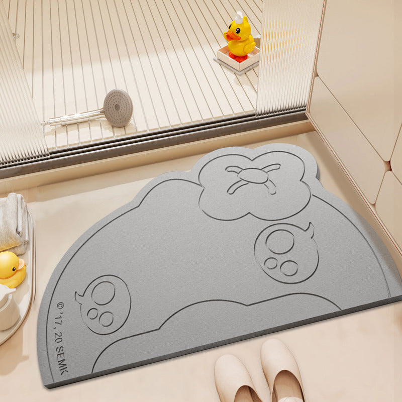 Playful Cartoon Bath Mat
