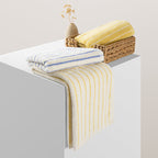 Women's Velour Bath Towel with Striped Design