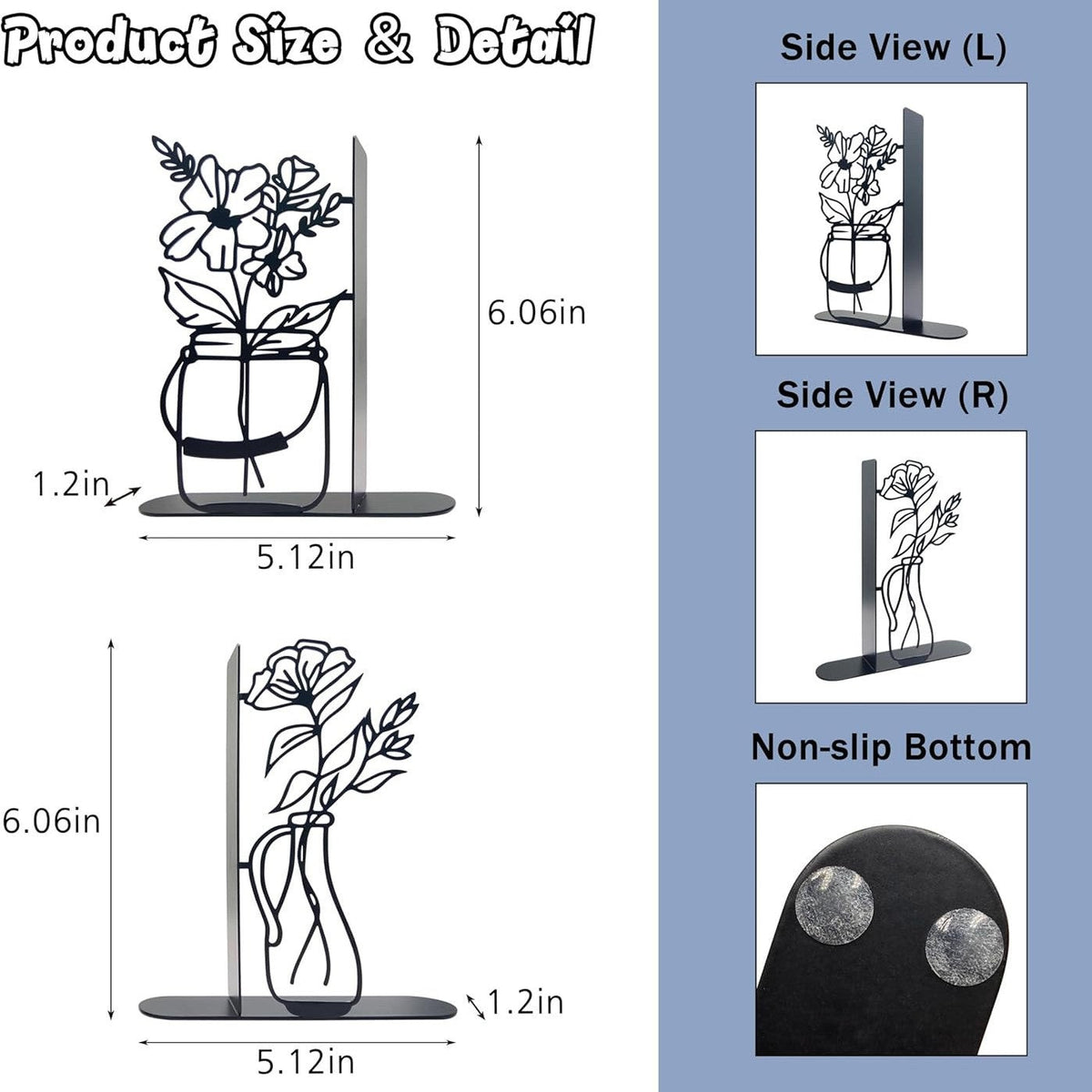 Decorative Metal Bookend