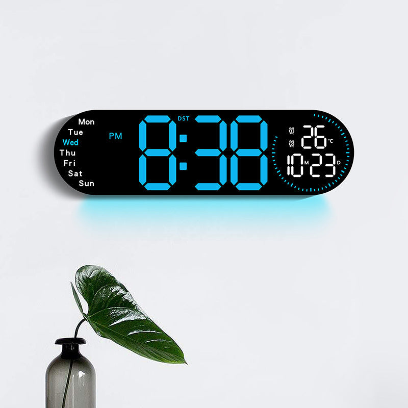 Digital multifunction alarm clock with temperature and weather display