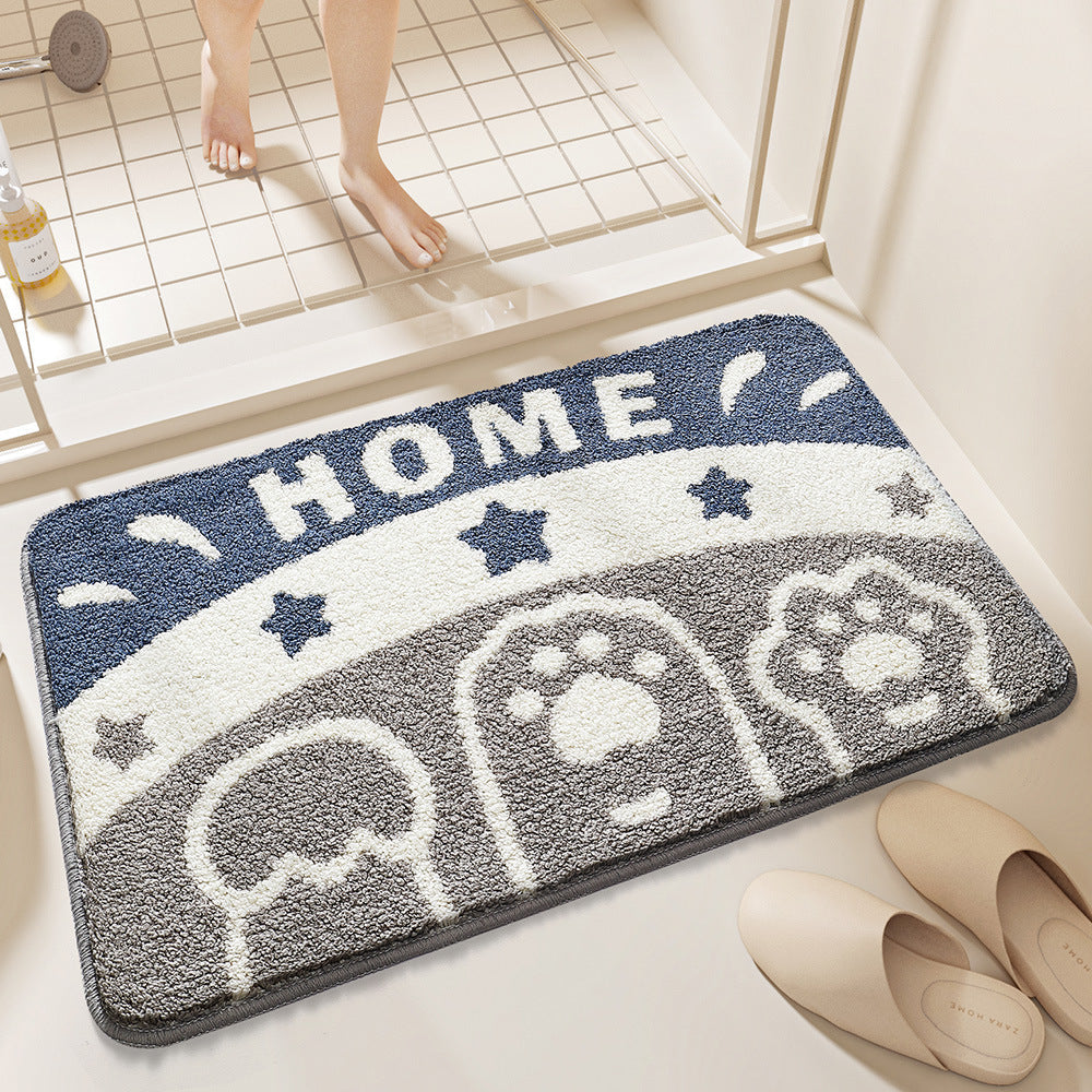 Plush Bunny-Themed Bath Mat