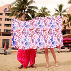 Stranddecke mit Kunst-Design