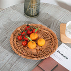 Oval Basket with Artistic Woven Texture