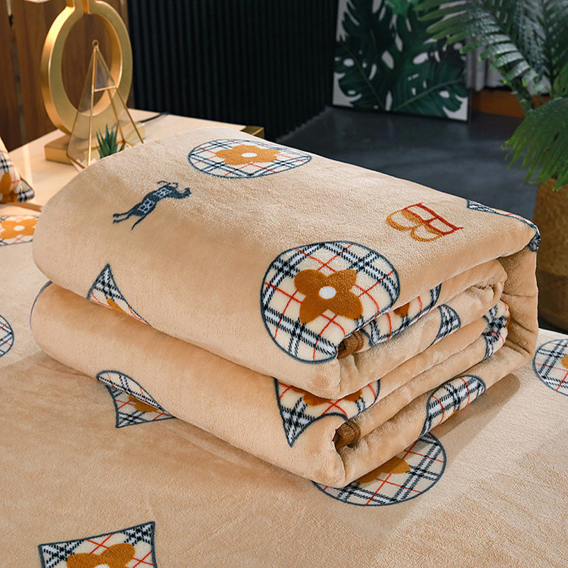 Geometric Knit Blanket