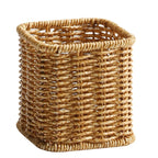 Handwoven Square Wicker Storage Bin