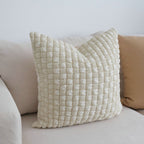 Textured Woven Accent Pillow for Home Decor