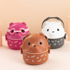 Bento-Lunchbox mit Bärenmotiv