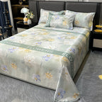 Floral Swan Print Bedspread