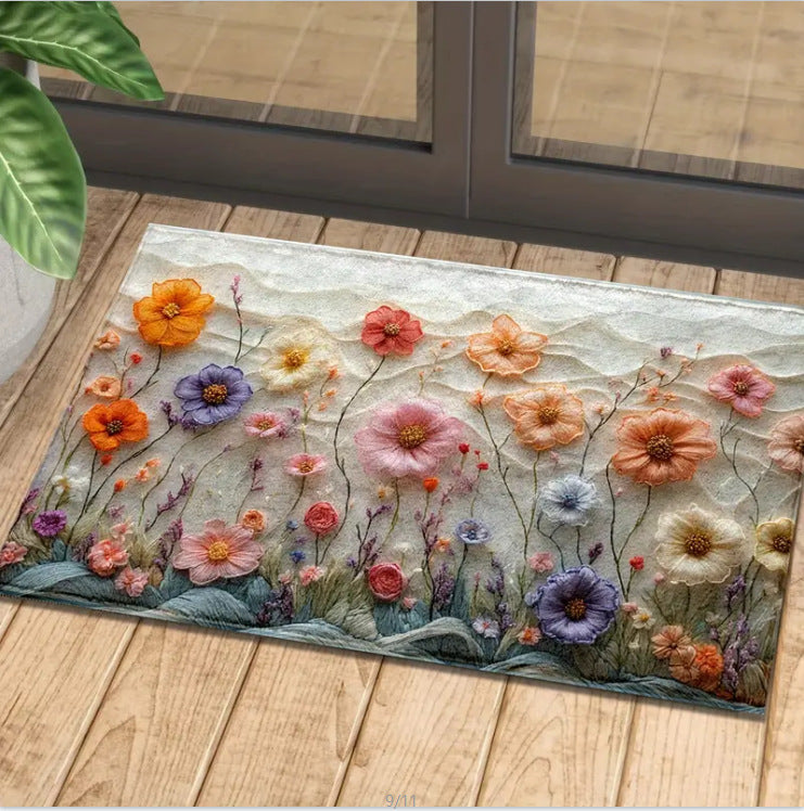 Dekorative Blumen-Bodenmatte