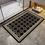 Elegant Geometric Pattern Bath Mat