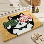 Turtle-Themed Plush Bath Mat