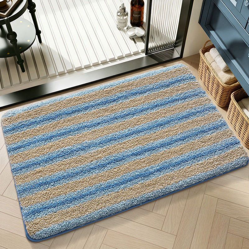 Plush Textured Zigzag Bath Mat