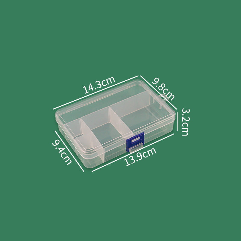 Multi-Compartment Transparent Storage Box