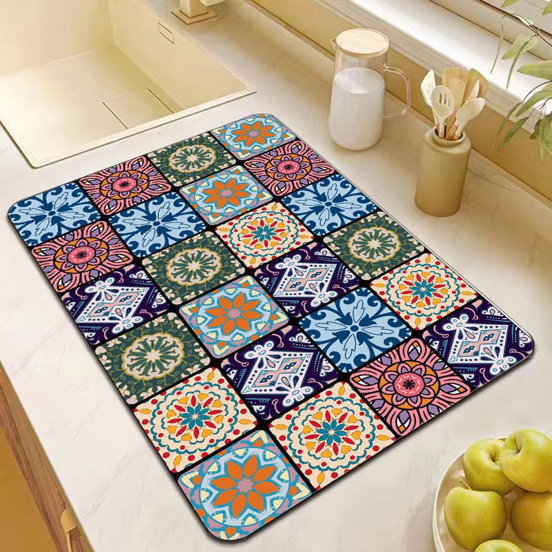 Mosaic Pattern Kitchen Mat