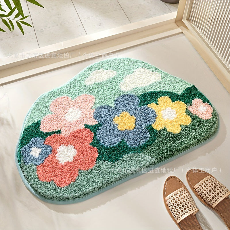 Dekorative Blumen-Bodenmatte