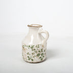 Keramikkrug mit Blumenmuster
