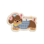 Novelty Dachshund-Shaped Plush Absorbent Bath & Entry Rug