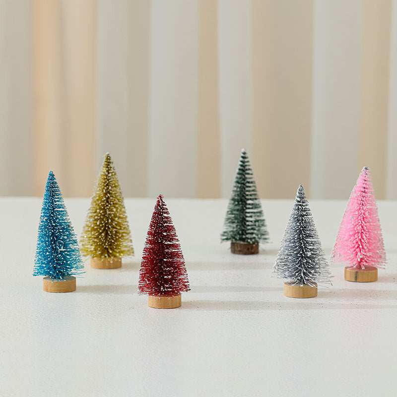 Decorative Miniature Christmas Tree Figurines