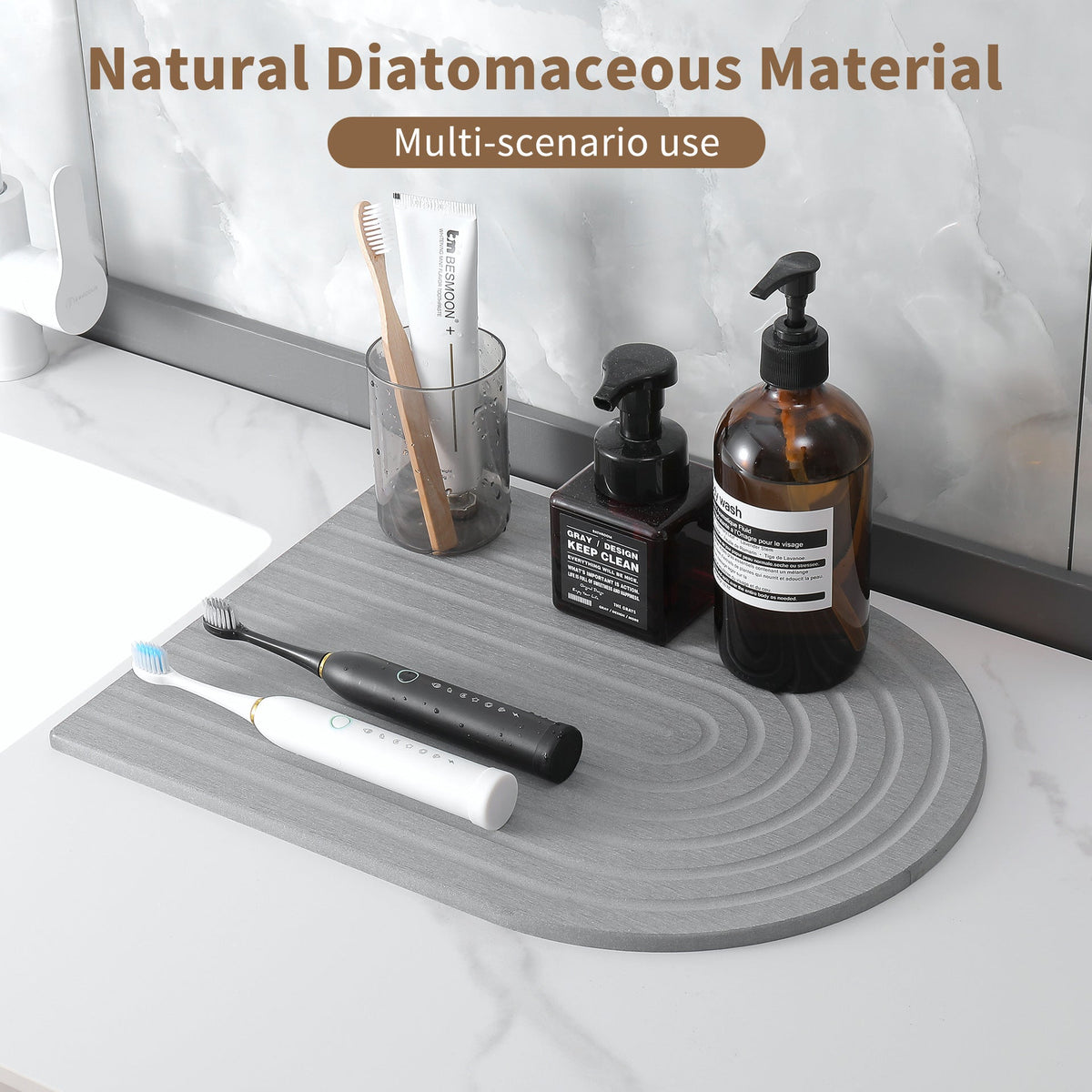 Modern Textured Kitchen Drying Pad