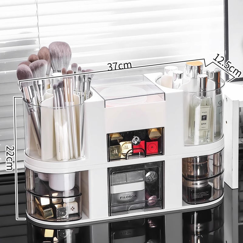 Multi-Compartment Makeup Organizer